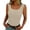 Beige, variant on Blouses for Women Dressy Casual Ribbed Texture Cropped Tank Top Solid Color Sleeveless Cami for Everyday Wear Beige L
