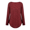 thumbnail image 3 of Gvmfive Women's Casual Long Sleeve Tunic Tops Round Neck Pullover Shirt, 3 of 6