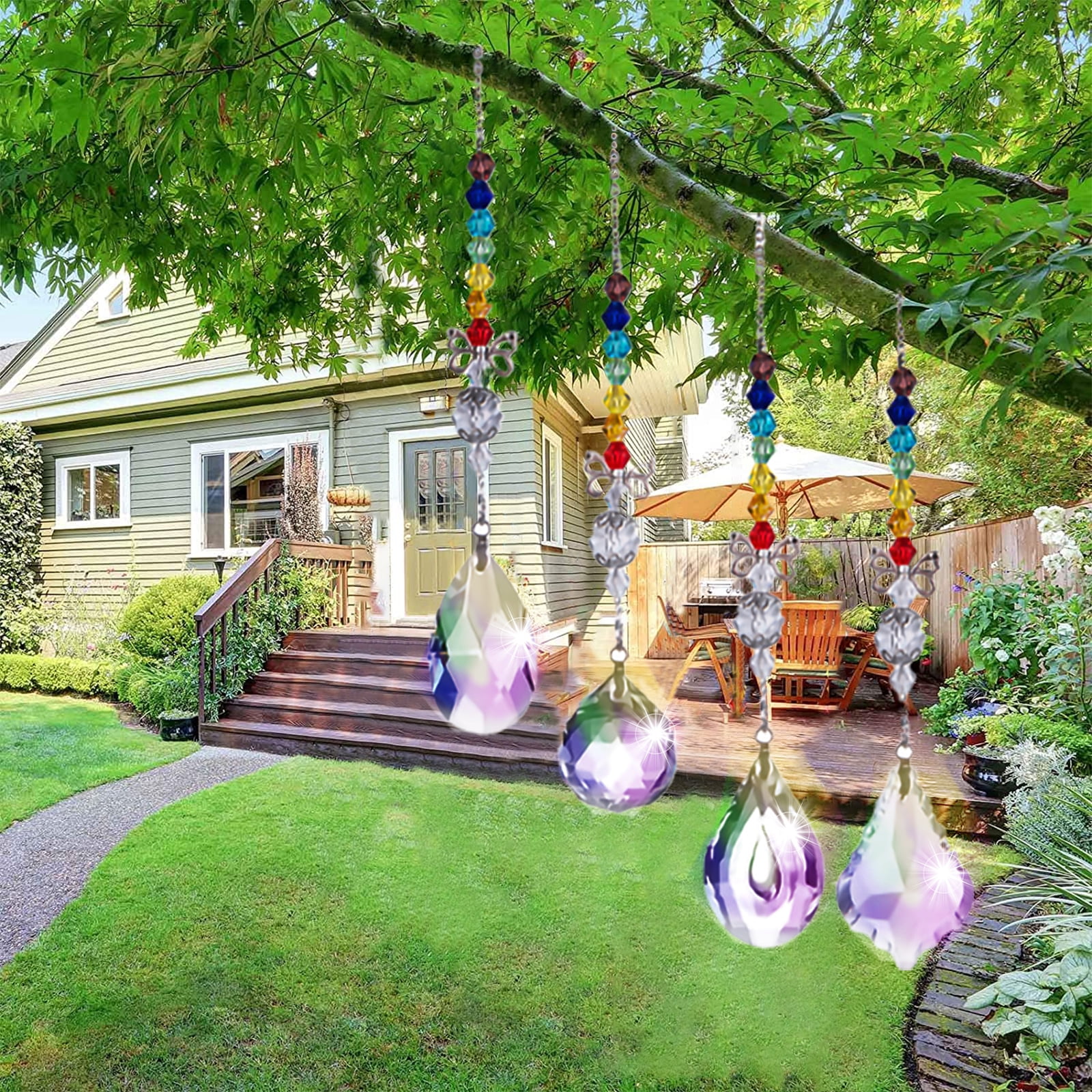 Lot De 6 Attrape-soleil En Cristal Pour Fenêtre - Décoration