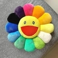 thumbnail image 1 of (colorful Yellow) 40cm Rainbow Flower Pillow Plush Colorful Stuffed, 1 of 1