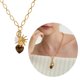thumbnail image 2 of Romance Heart Shaped Tigers Eye Necklace Natural Stone Pendant Stainless Steel Chain Jewelry, 2 of 4