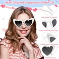 thumbnail image 3 of CEYAZYE 6/12/24/48 Pack Heart Sunglasses Fashion Heart Shaped Glasses Bachelor Party Sunglasses Women's Wedding Party, 3 of 14
