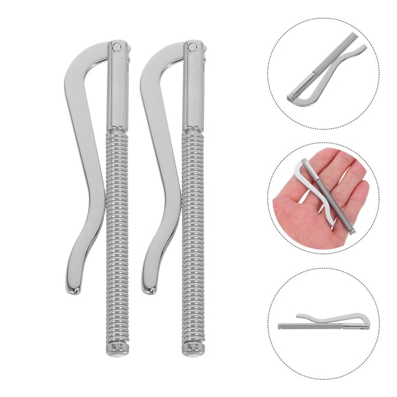 LOLIPPYY 5Pcs Vintage Style Metal Money Clip with Spring Mechanism for Wallet and Card Holder