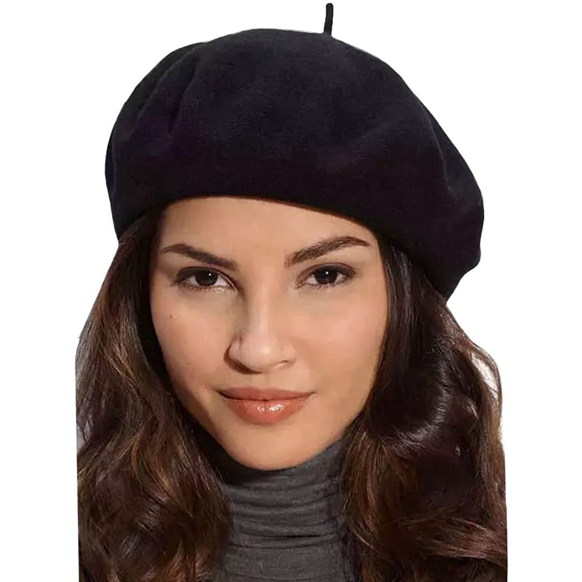 6533 French Beret Hat Fashion Print Lightweight Winter Warm Artist Wool Beret Hat French Cap Winter Artist Painter One Size, 1  main image 4