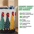 thumbnail image 4 of AURIGATE Farmhouse Polka Dot Rooster Fabric Laundry Basket, 20x28in Large Collapsible Storage Bin for Laundry Home Decor, 4 of 7