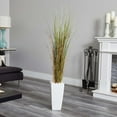 thumbnail image 2 of Nearly Natural 6963 Bamboo Grass in White Tower Ceramic, 2 of 4