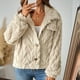 thumbnail image 5 of Chaquetas y abrigos casuales con capucha de manga larga para mujer, cárdigan de manga larga liso para otoño e invierno, abrigo de moda, tops de poliéster para mujer, 5 of 7