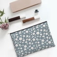 thumbnail image 6 of Cauagu Blue Flower for Tyvek Makeup Bag,Reusable Travel Cosmetic Bag Women Organizer Toiletry Bag Birthday,Gifts for Women Girlfriend Mom Teacher 6.5’’*8.9’’, 6 of 7