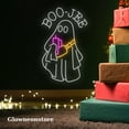 thumbnail image 3 of Glowneon Ghost Boo Jee Neon Sign, Ghost Boo Jee Led Sign, Handmade Ghost Light Neon, Boo Jee Neon, 3 of 4