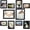Black, variant on Picture Frame Set 10 pack, Farmhouse Photo Frames, Gallery Wall Frame Collage, with Two 8x10, Four 5x7, Four 4x6 Photo Frame set, in 3 Different Finishes Picture Frames For Wall or Desk,Rustic Brown