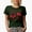 Military Green, variant on Hug Me, Expressing Love by Hugging Themed, Groovy Retro Wavy Text Merch Gift, Black T-Shirt, Large