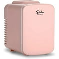 thumbnail image 2 of Compact Portable Mini Fridge for Home, Office, and Travel - 4L/6 Can Cooler & Warmer Freon-Free Small Refrigerator Storage - Convenient Cooling Solution for Car, Dorm, and Camping，Pink, 2 of 5