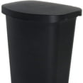 thumbnail image 3 of Favory 13 Gallon Trash Can | Plastic Kitchen Waste Bin with Odor Protection of Lid | Hands Free with Step On Foot Pedal and Garbage Bag Rings,Black,1, 3 of 6