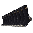 thumbnail image 1 of Camano Calcetines unisex, paquete de 9 - Calcetines de trabajo, algodón, logotipo, color liso. Negro 43-46, 1 of 3