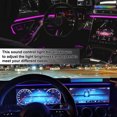 thumbnail image 3 of ziyahi Light Bar Sound Control RGB Lamp Music Sync LED Light Bar Car Atmosphere Lighting Supplies, Charging Type, Black, 3 of 8