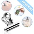 thumbnail image 3 of Bulldog Metal Clips 50 Pcs Metal Hinged Clips 22mm Desk Clip Arg Metal Clips Binding Clips Home Office Supplies (Silver), 3 of 5