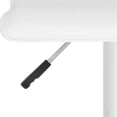 thumbnail image 6 of Safavieh Sheba Square Swivel Adjustable Height Low Back Barstool, White, 6 of 7