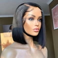 thumbnail image 4 of TL New Hot 12A Front Lace Wig Vietnam Bone Straight Hair Wig, 4 of 5