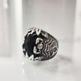 thumbnail image 3 of Black Onyx Mans Ring, Natural Black Onyx, December Birthstone, Scorpion, 925 Silver Ring, Birthday Gift, Heavy Mens Ring, Arabic Design, Ottoman Style Ring, Christmas, Turkey Mens Signet Ring, 3 of 8