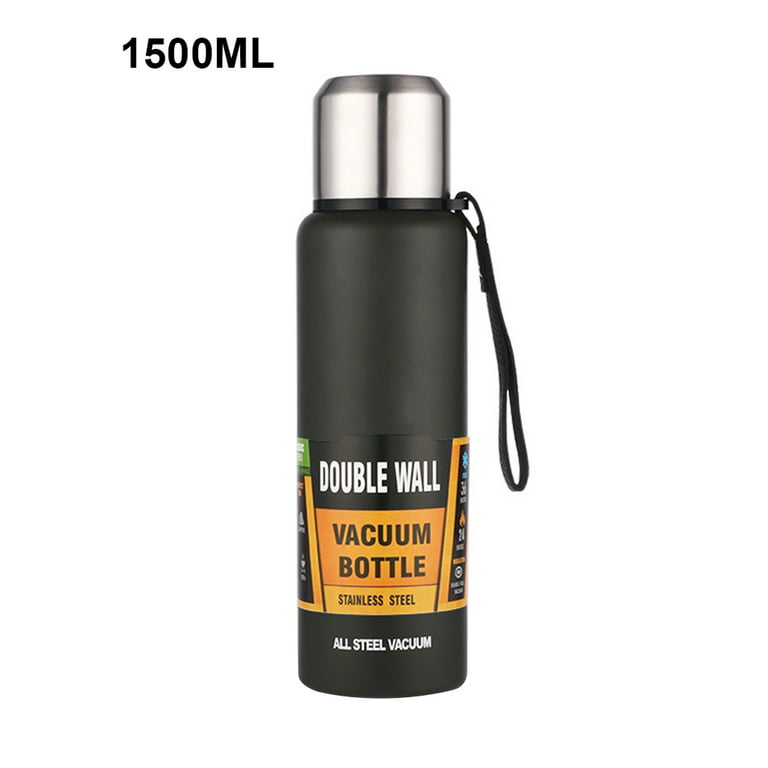 1500ml Coffee Thermos Bottle Keep Hot Cold Big Stainless Steel