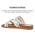 thumbnail image 5 of Journee Collection Womens Colette Wide Width Slide Flat Sandals, 5 of 7