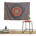 thumbnail image 2 of Pop Popular Handicrafts Queen Hippie Mandala Bohemian Psychedelic Intricate Floral Design Indian Bedspread Magical Thinking Tapestry, 2 of 5