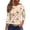 ZBB107_Beige, variant on Womens Easter Top Casual Crew Neck 3/4 Sleeve Shirt Cute Bunny Graphic T Shirts Loose Spring Summer Colored Eggs Print Clothes 2026 Beige S