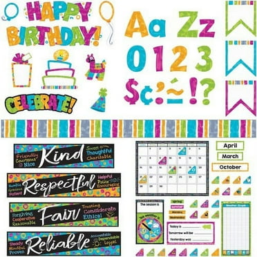 Trend, TEP90905, Color Harmony Decorative Bulletin Board Set, 1 / Set, Multicolor