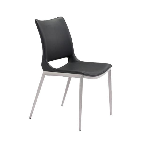 Silla de Comedor Kessa Muebles Ace Negro Acero