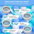 thumbnail image 4 of Pelotas para piscinas MoonXHome, 100 unidades, para niños pequeños, sin BPA, 4 of 6