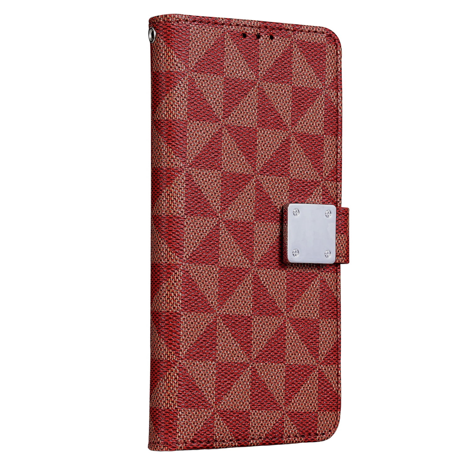 Foldable Triangle Wallet Case for iPhone 17 Pro - Red