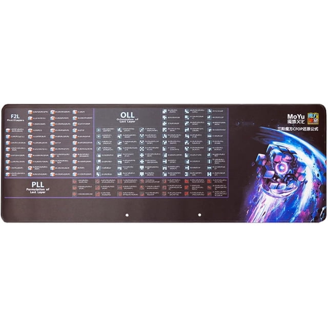 MoYu CFOP Competition Mat Large size 12" x 34" rectangular cubing mat for Speed Cube competitions and Practice