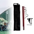 thumbnail image 3 of Lámpara de pie con clip de , plegable, ligera, de aleación de aluminio, portátil, ajustable, desmontable, soporte de lámpara para jardín, , rojo Macarena Soporte de linterna, 3 of 7