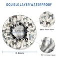 thumbnail image 3 of Shower Caps,Cute Animal Dogs Waterproof Shower Cap for Women 4 Pieces,Double Reusable Hair Cover for Shower PEVA Elastic Stretch Hem, 3 of 7