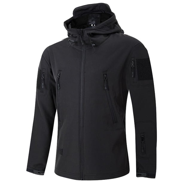 Chaqueta de senderismo Softshell para hombre con capucha, ligera para 4XL kusrkot Chaqueta de hombre