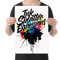 thumbnail image 2 of Abstract Ink Splatter Expressions - Modern Art Enthusiast - 13x19 Poster Print, 2 of 4