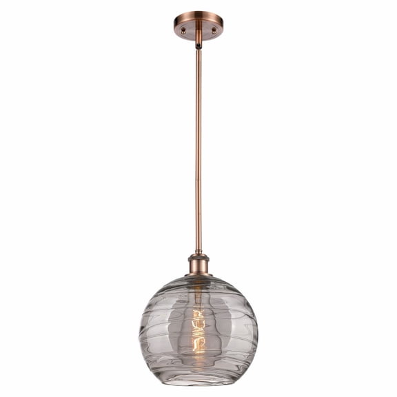Innovations Lighting - Athens Deco Swirl - 1 Light Stem Hung Mini Pendant In