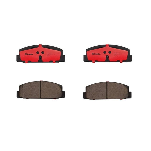 Brembo OE P49036N Rear Premium NAO Ceramic Brake Pads for Mazda RX-7 and Mazda 6