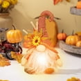 thumbnail image 5 of Ovzne Thanksgiving Day Christmas Light Up - 9.054.524.52In, Nordic Tabletop Decoration, Lighted Gnome For Party, Holiday Decor With Warm Led Glow, 5 of 6
