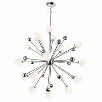 CWI Lighting Element 17 Light Contemporary Metal Chandelier in Nickel