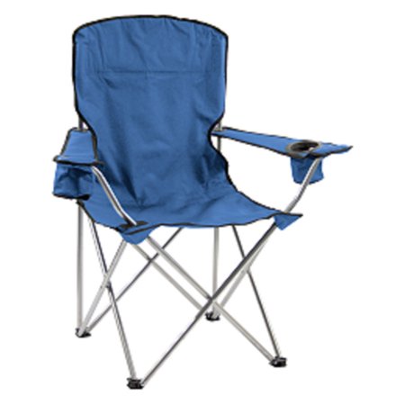 Quik Shade Quick Chair Deluxe Navy Folding Quad Camp Chair