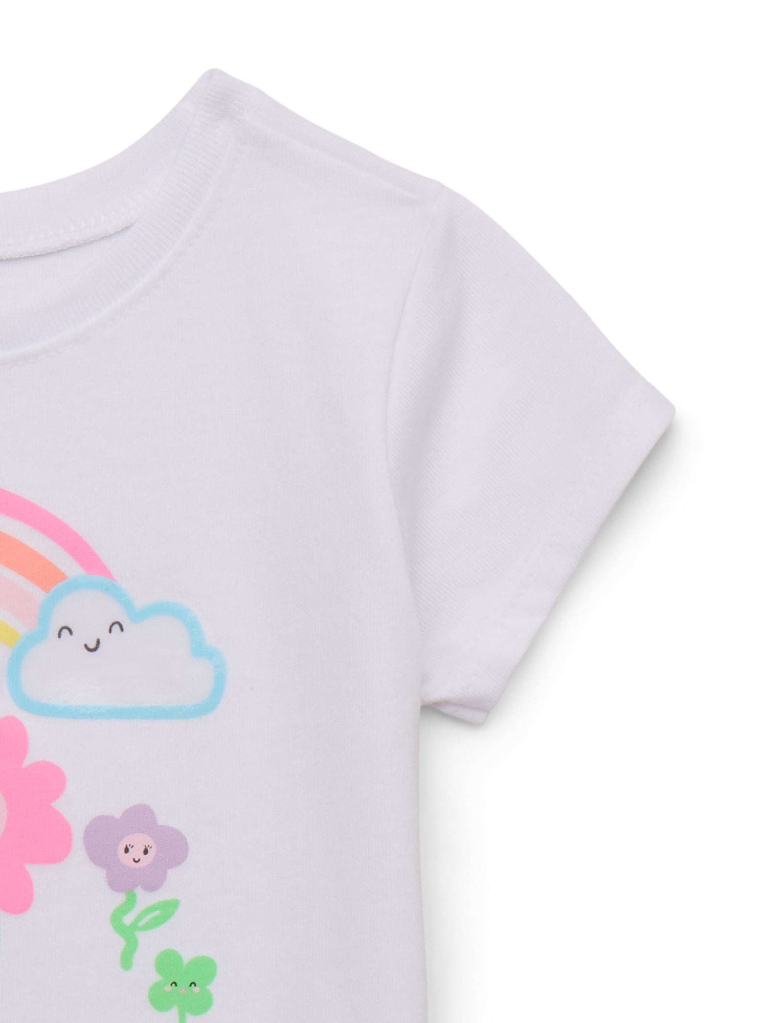 Garanimals Baby Girl Graphic T-Shirt with Short Sleeves, Sizes 0M-24M