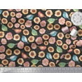 thumbnail image 2 of Soimoi Poly Georgette Fabric Bird & Anemone Floral Print Fabric by Yard 42 Inch Wide, 2 of 3