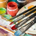 thumbnail image 2 of Acrylic Paint Brush Set, TSV 12 Pcs Art Paintbrushes for Oil Watercolor Painting, Detailing & Rock Painting - Black, 2 of 9