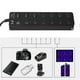 thumbnail image 4 of 7-Port USB 3.0 Hub 5Gbps High Speed with Key Switch, Power Adapter, USB Hub for PC (Black), 4 of 4