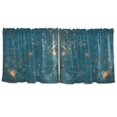 thumbnail image 7 of Yayeee Kitchen Curtains Set of 2 Light Filtering 57"x24" Over Sink Window Panels, Star Map, 7 of 7