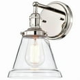 thumbnail image 2 of Nuvo Lighting 60/5413 Vintage 1 Light 9-3/4" Tall Wall Sconce - Nickel, 2 of 23