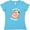 Aqua, variant on Inktastic Valentines Day Pugs and Kisses with Pink Hearts Women's V-Neck T-Shirt
