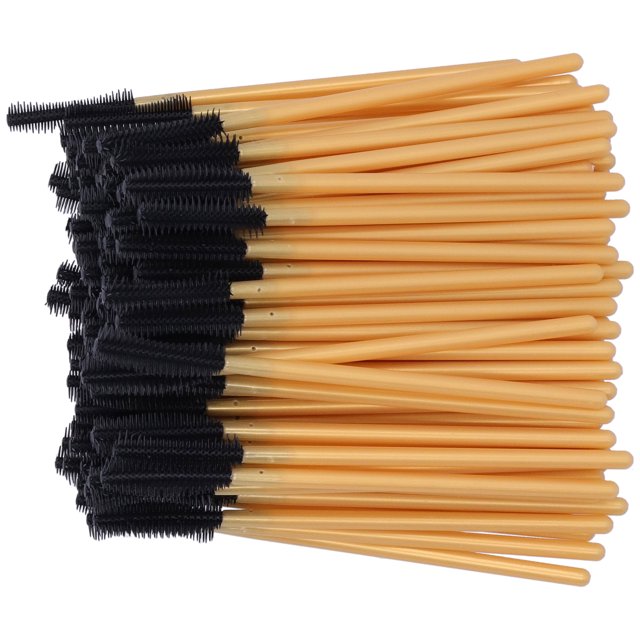 Varita de cepillo de pestañas, 100PCS Cepillos de pestañas desechables Varitas de cepillo de rímel Aplicador de extensión de pestañas Valor inmejorable