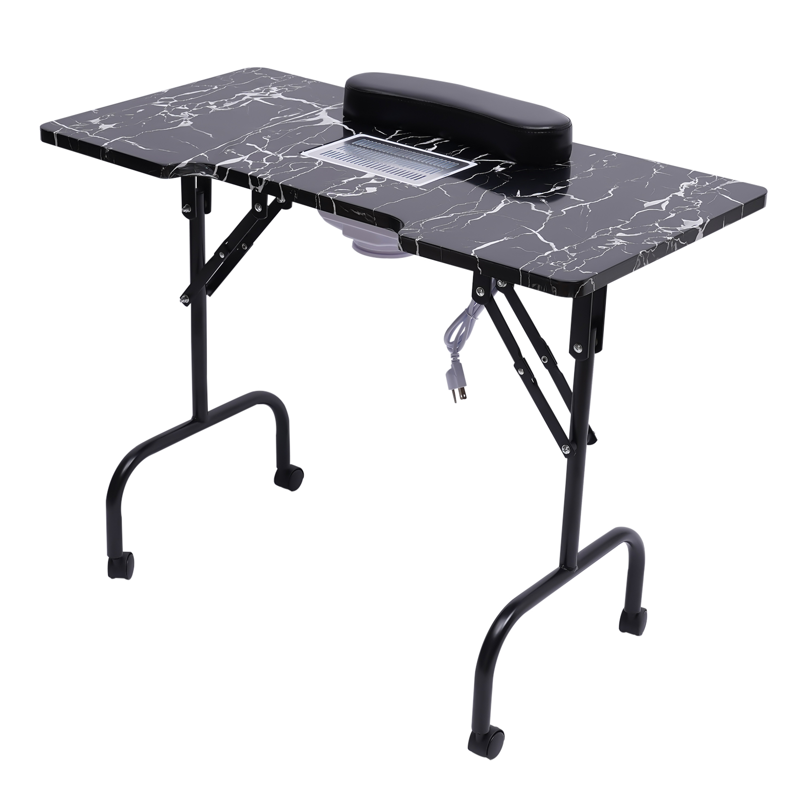 Miumaeov Portable Nail Table for Technician with Folding Function